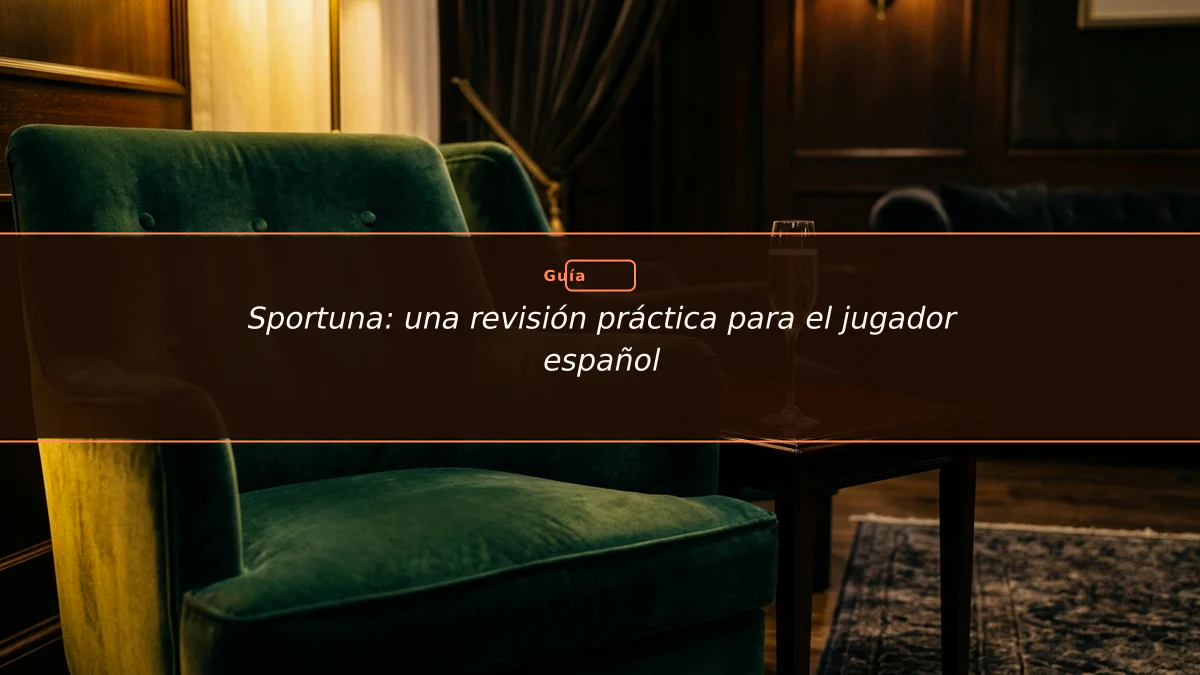 Sportuna: una revisión práctica para el jugador español