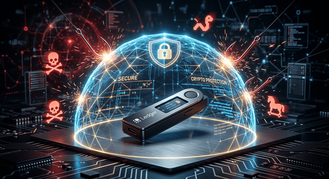 Digital shield protecting a crypto wallet