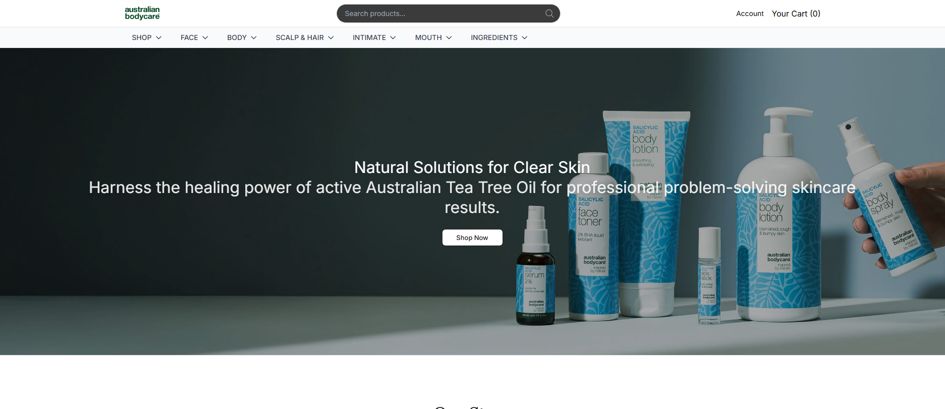Stored capture of ausbloom.shop