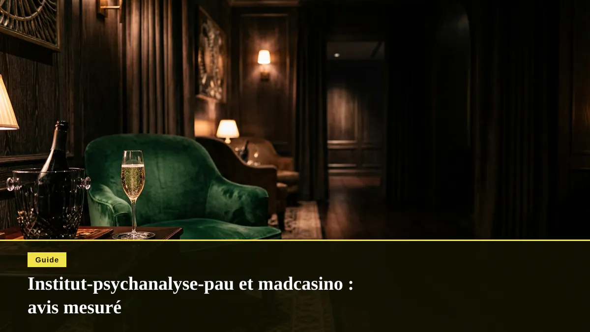 Institut-psychanalyse-pau et madcasino : avis mesuré