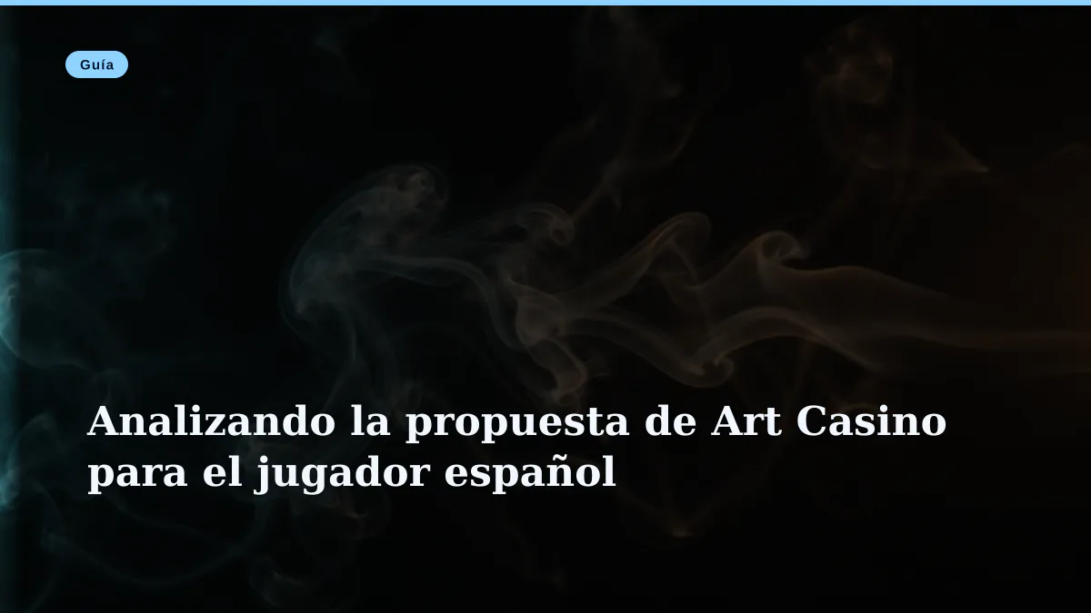 Analizando la propuesta de Art Casino para el jugador español
