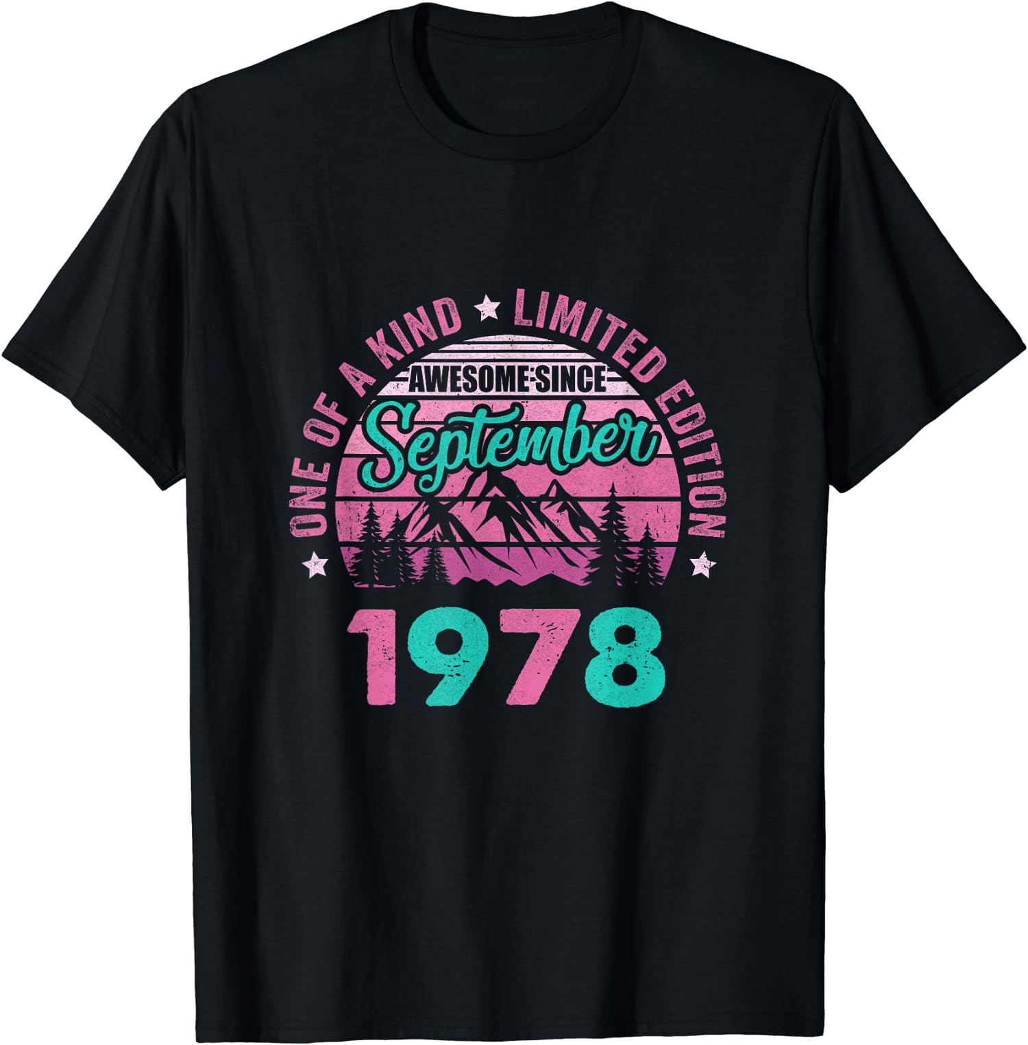 One Of A Kind Awesome Since September 1973 Bday Gift Unisex T-Shirt