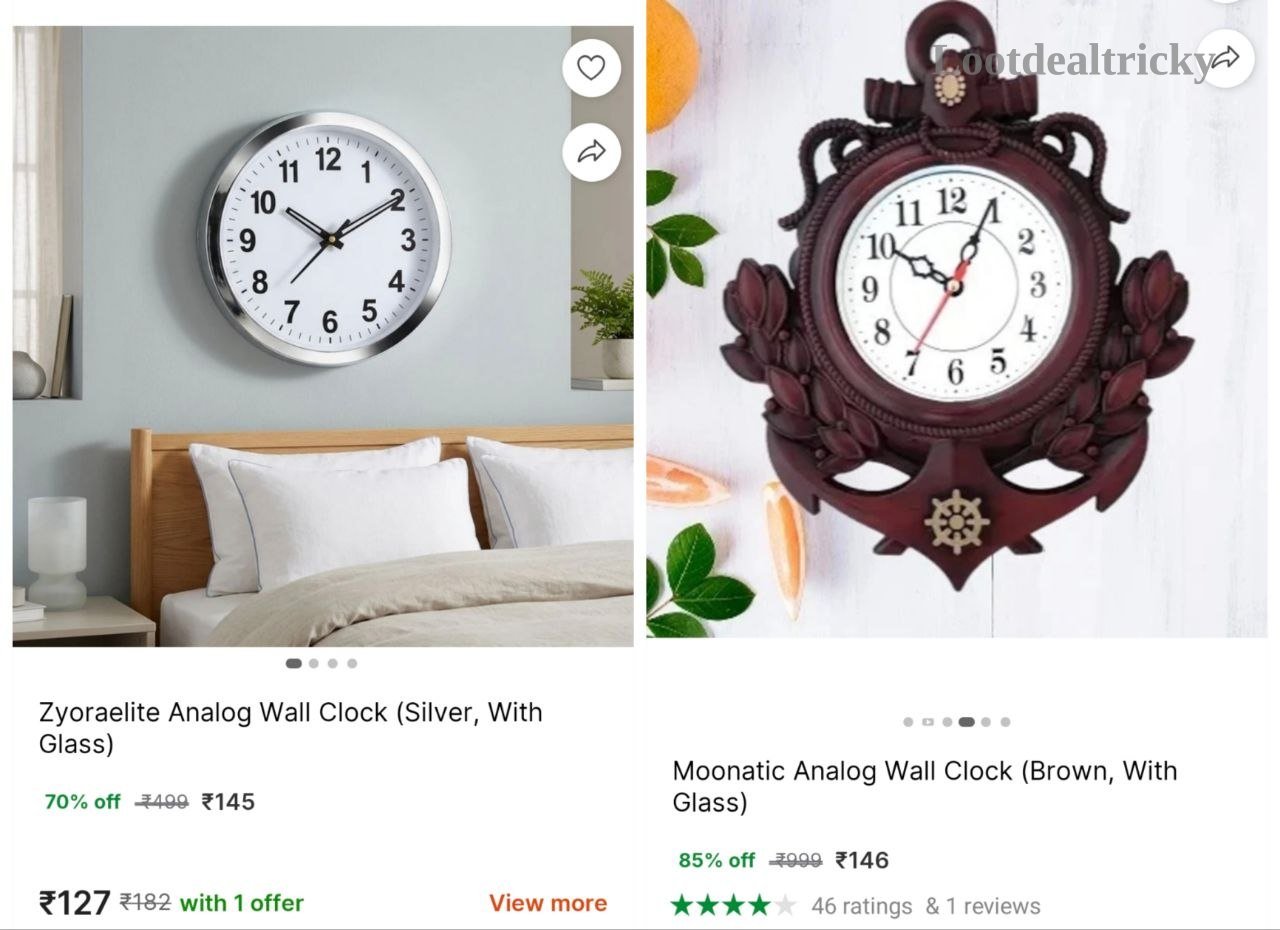 Analog Wall Clock – Just ₹145 | Loot Ka Maal