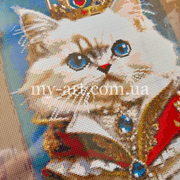 Алмазна мозаїка на підрамнику Котик принц 40 х 50 см (+ стрази AB+ Fairy Dust) (арт. TNG1278)