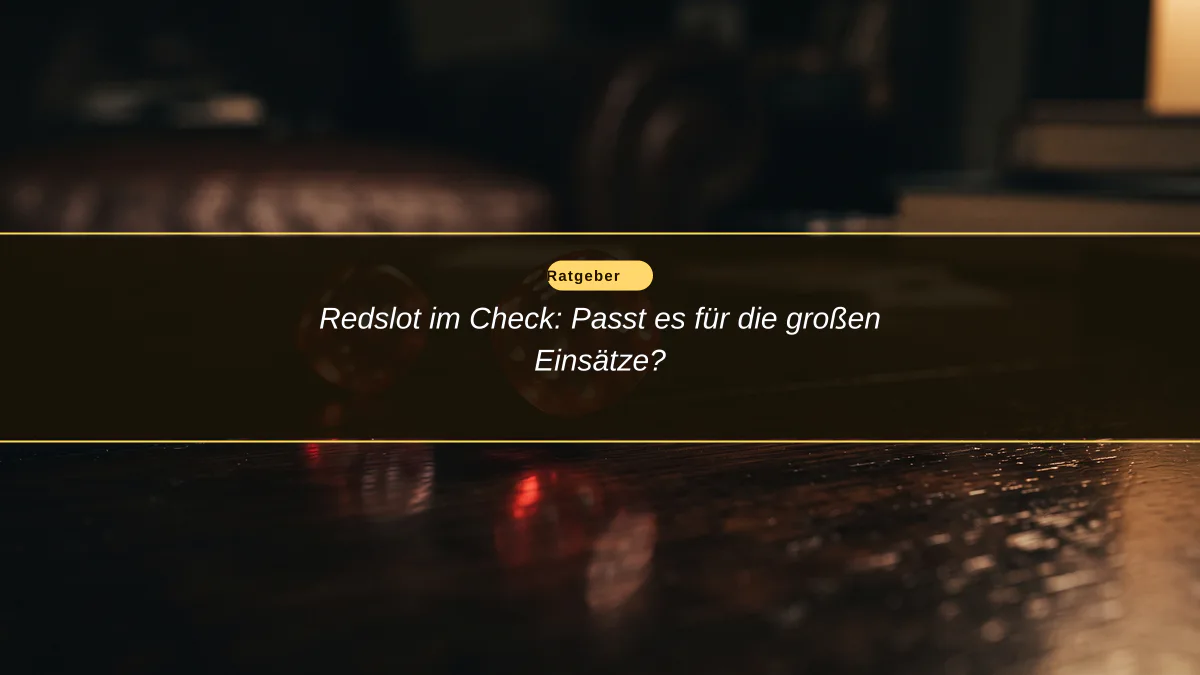 Redslot im Check: Passt es für die großen Einsätze?