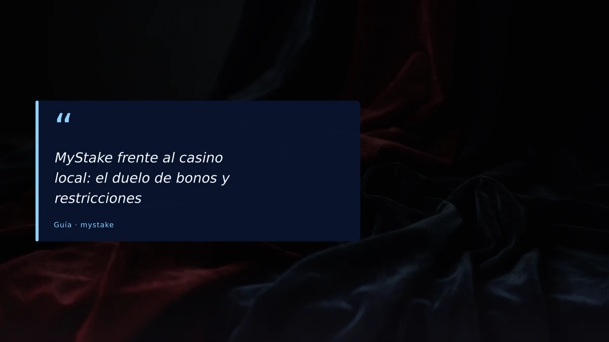 MyStake frente al casino local: el duelo de bonos y restricciones
