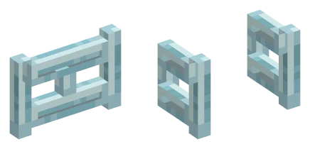 glass fence gate row
