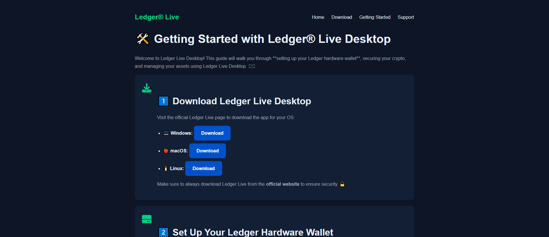 Stored capture of live-ldger-desktop-support.pages.dev