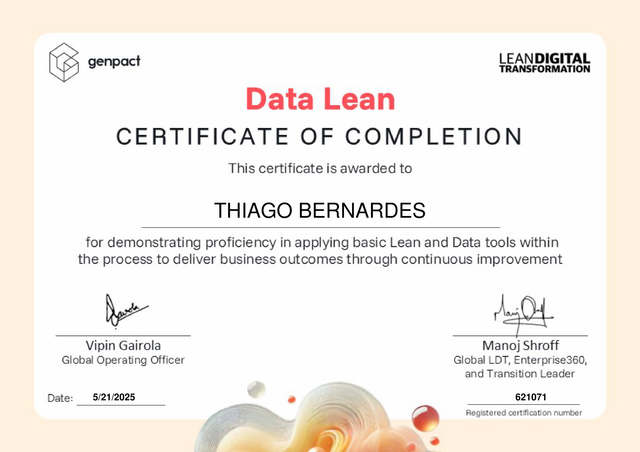 Receipt My Data Lean Certificate (1)