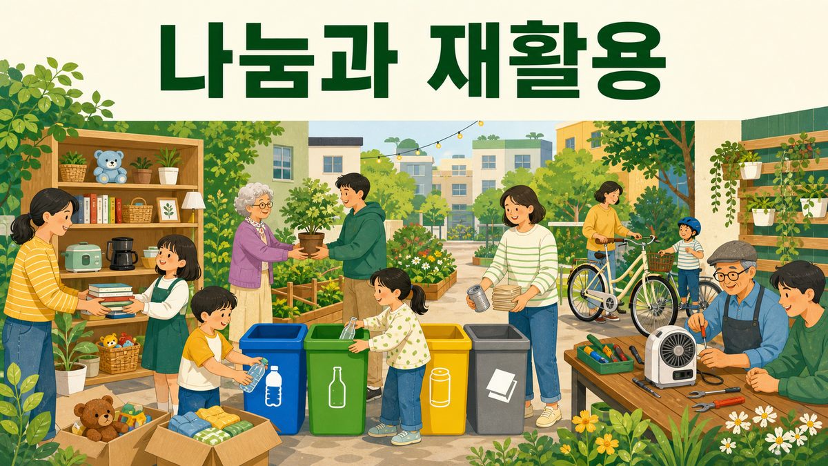 재활용과 나눔 문화 이야기