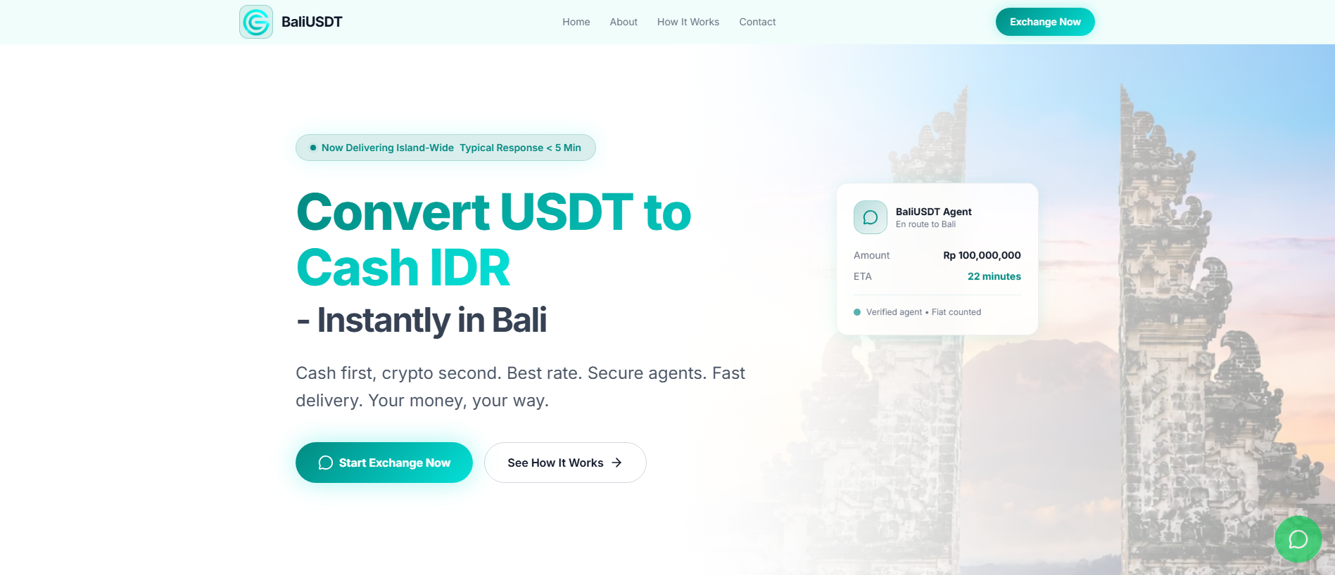 Screenshot of baliusdt.com