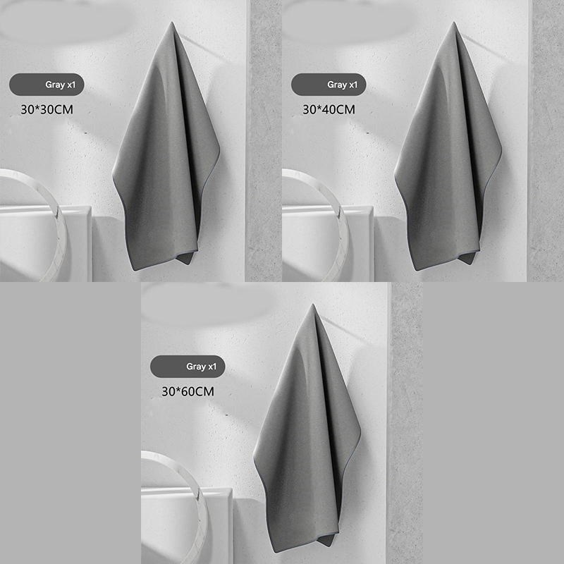 3-piece Grey Coral Fleece & Suede Microfiber Cloth Double-Sided Car Wash Towel , 5X Water Absorption, Scratch-Free & Lint-Free, 360° Stitched Edge for Car Detailing, Glass, Home Cleaning - Multi-Purpose Auto Care Cloth