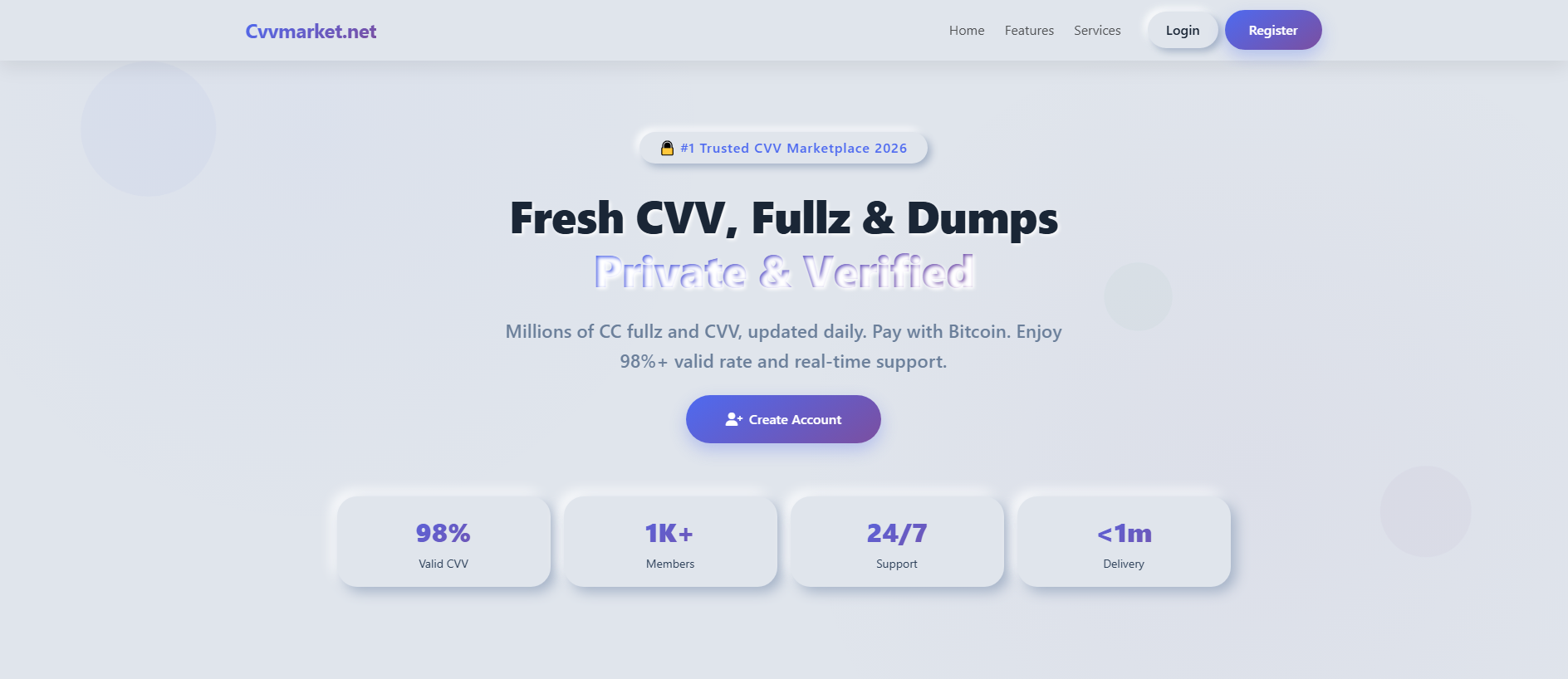 Stored capture of cvvmarket.net