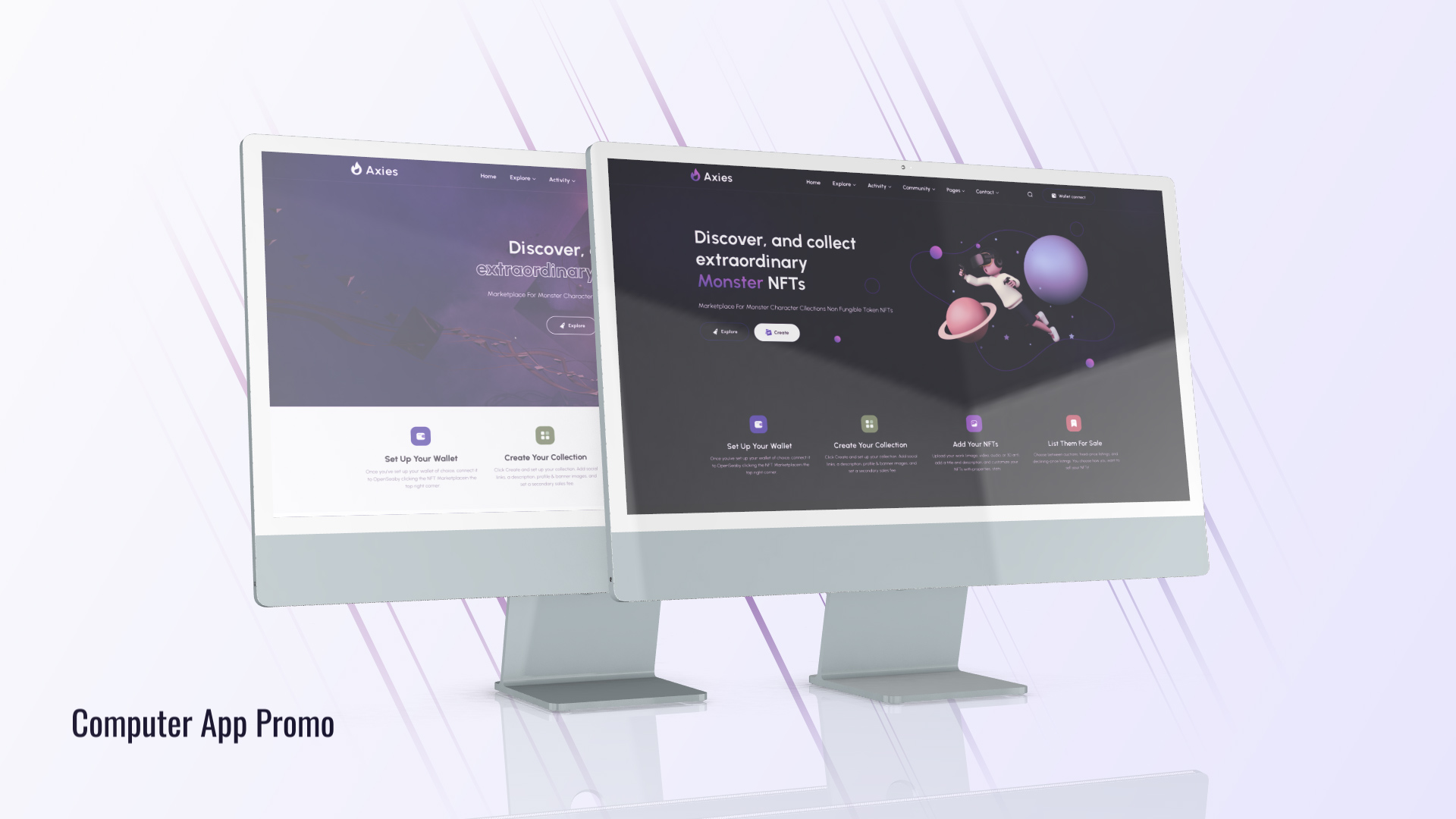 Desktop Promo Website Presentation Desktop Promo Website Presentation
