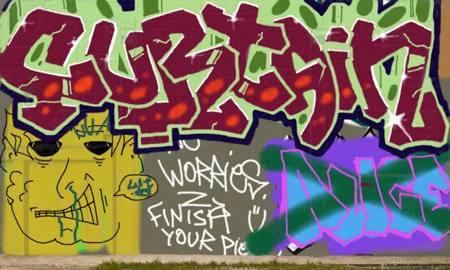 Graffiti artwork by Tkiz