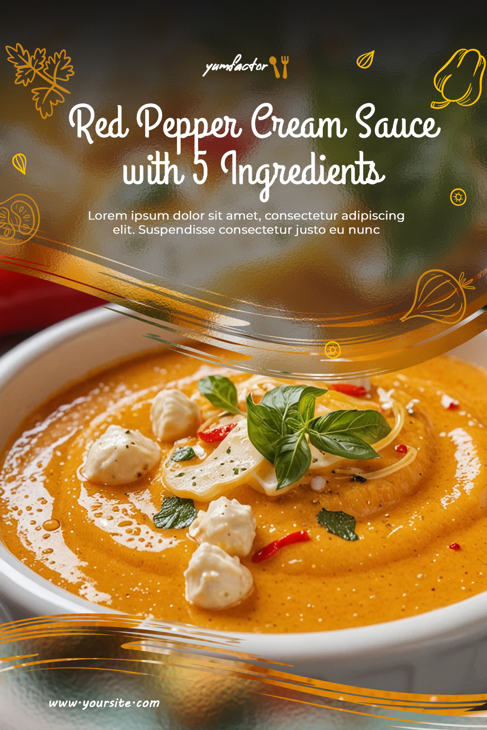 Red Pepper Cream Sauce with 5 Ingredients