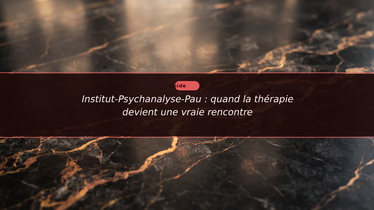 Institut-Psychanalyse-Pau : quand la thérapie devient une vraie rencontre