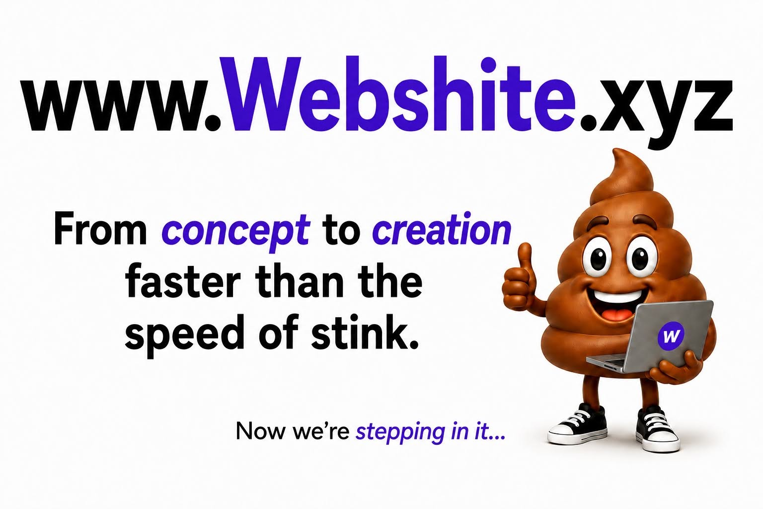 webshite — The shortest path from concept to creation