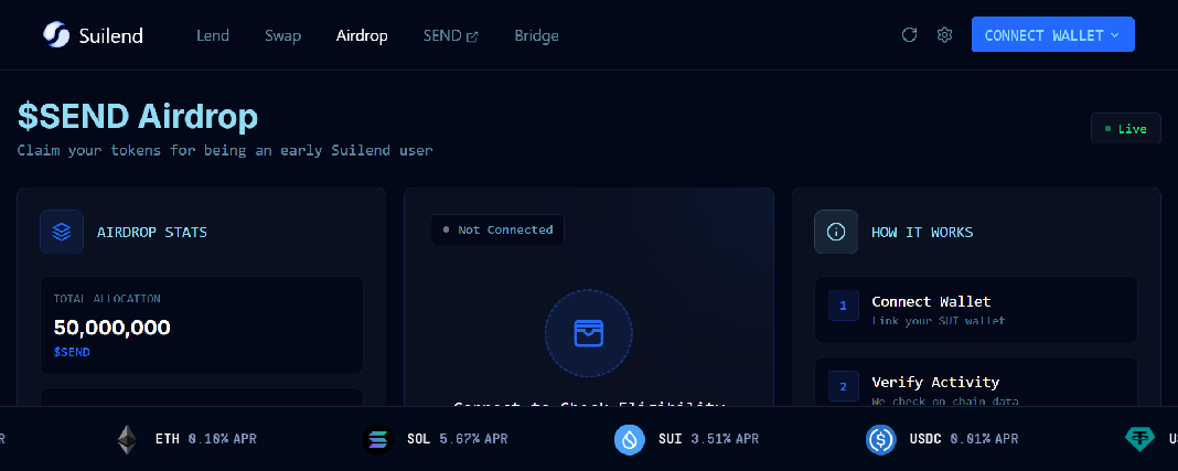 Screenshot of allocation-suilend.best