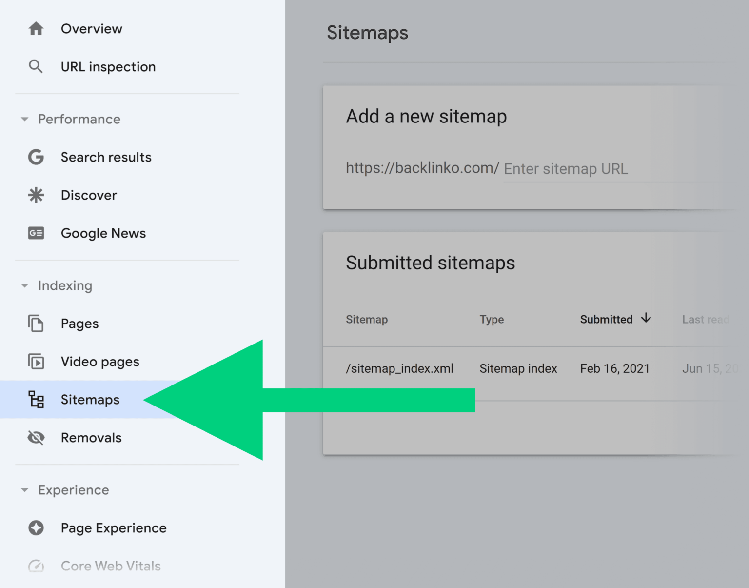Google Search Console Sitemap Submission