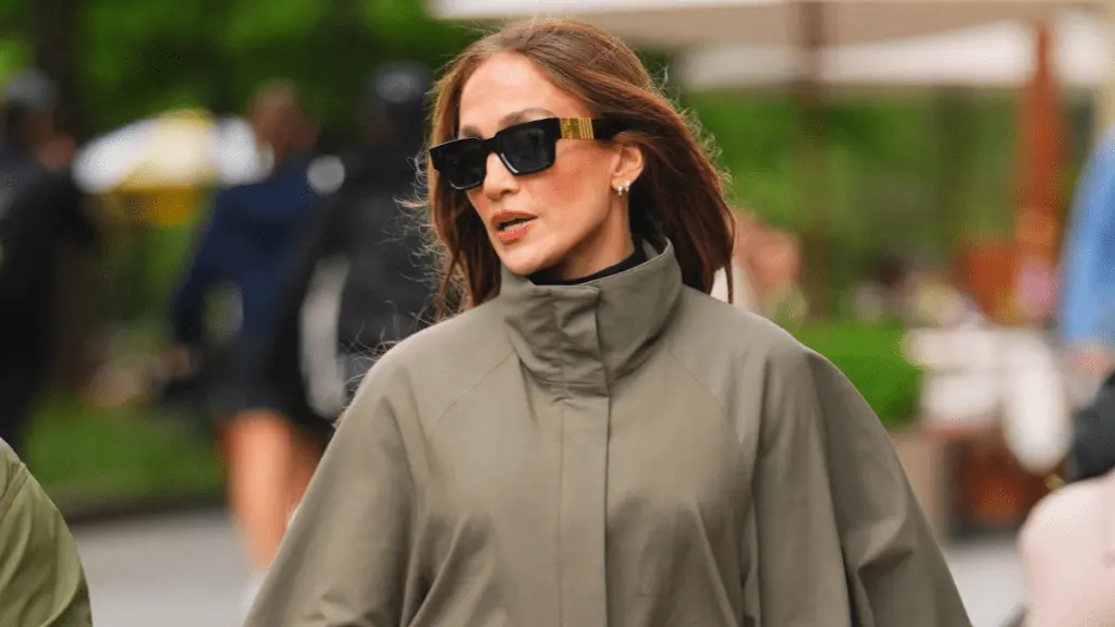 Jennifer Lopez Stuns in Lace-Trimmed Minidress