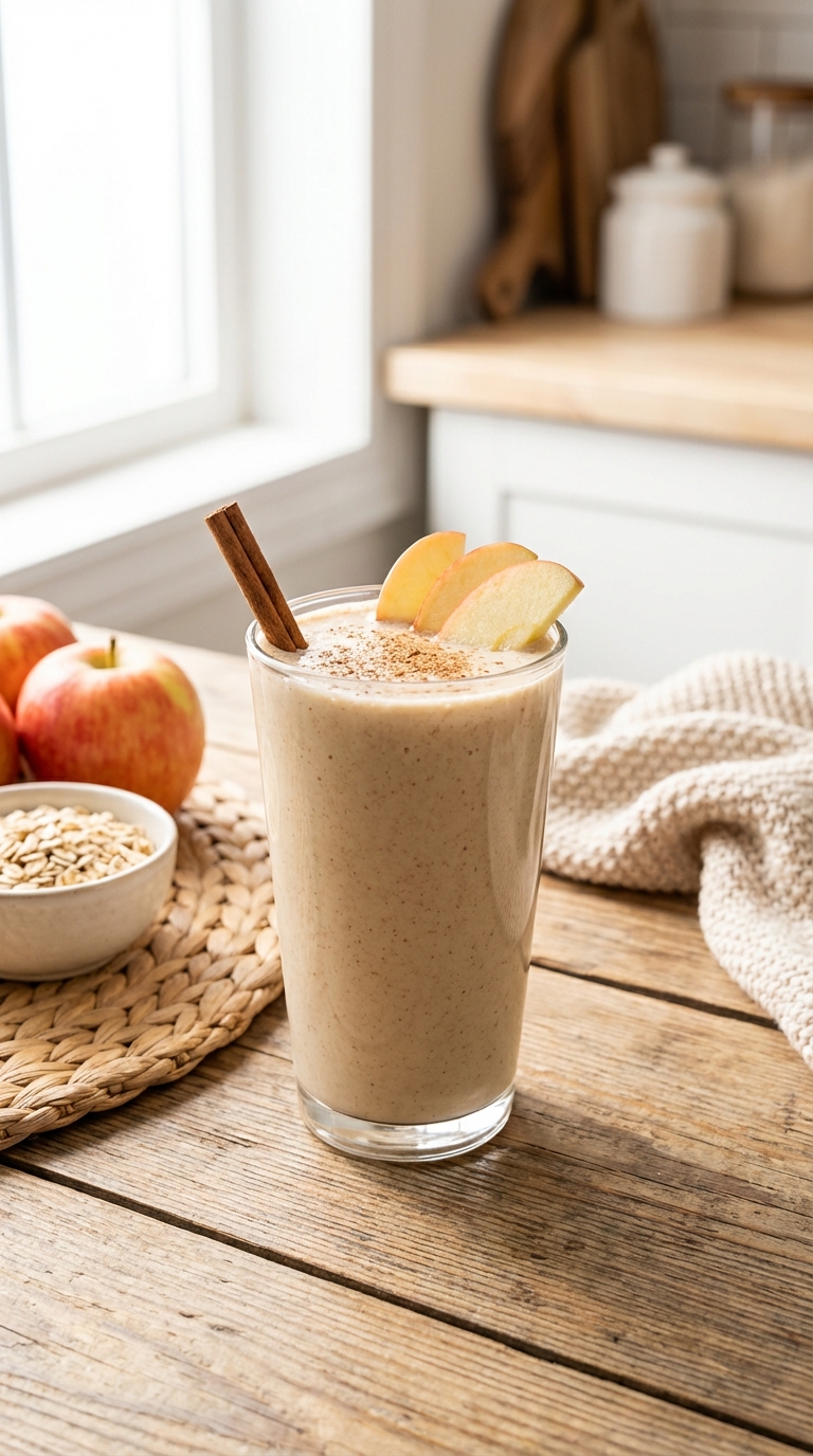 Spiced Apple Pie Protein — Warm Flavors in a Cold Cup