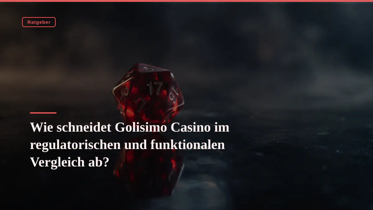 Wie schneidet Golisimo Casino im regulatorischen und funktionalen Vergleich ab?