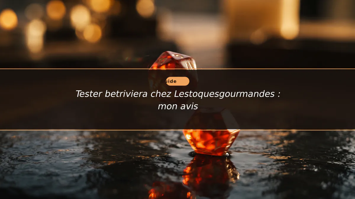 Tester betriviera chez Lestoquesgourmandes : mon avis