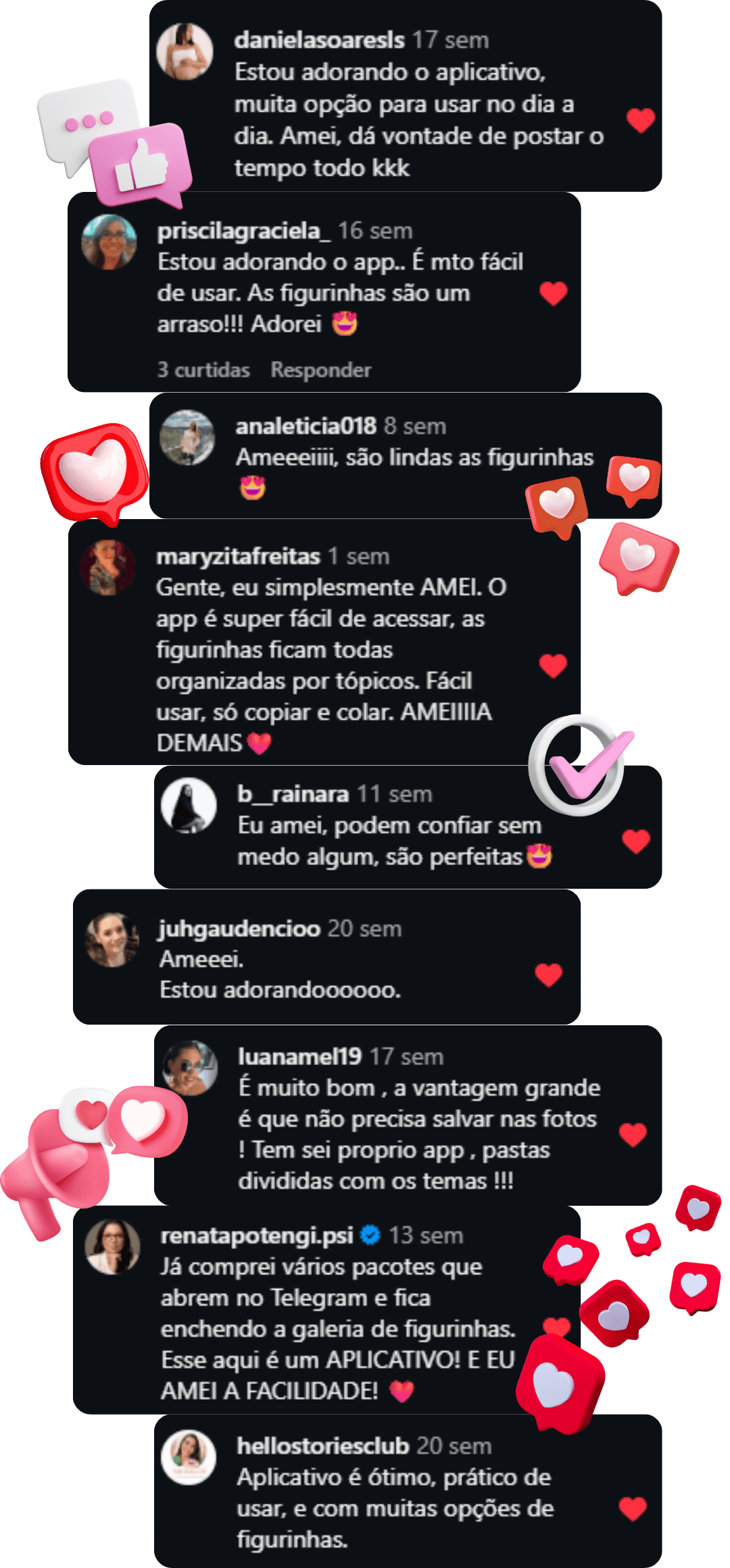Avaliações de clientes