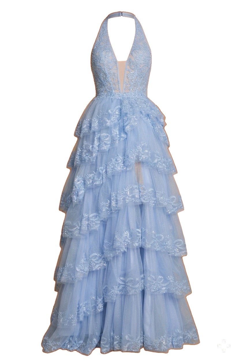 Baby Blue Prom Dress | - 2 -