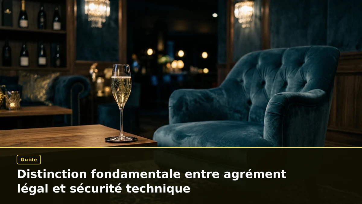 Distinction fondamentale entre agrément légal et sécurité technique