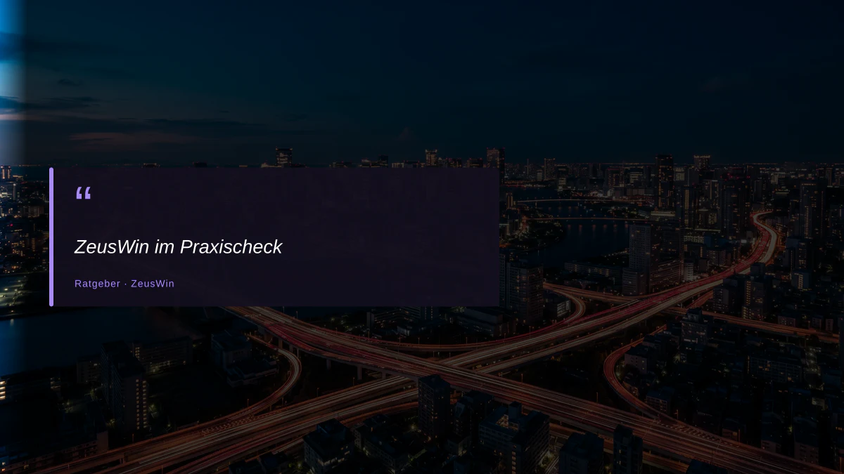 ZeusWin im Praxischeck