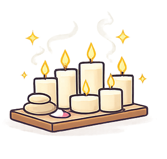 Velas y ambiente relajante