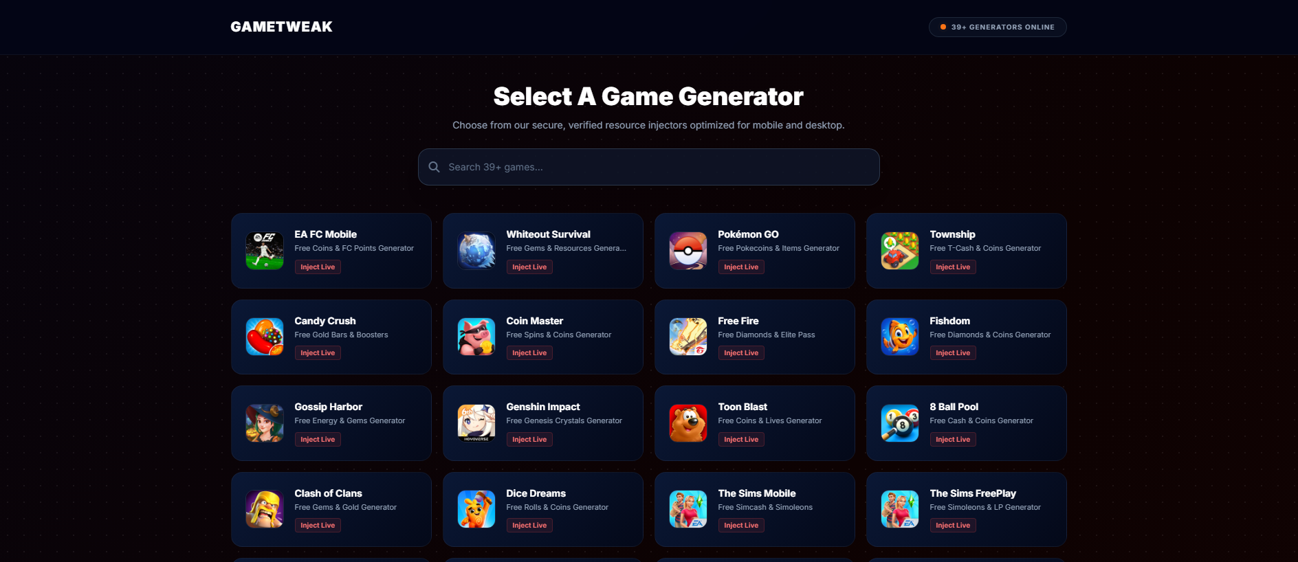 Stored capture of gametweak.app