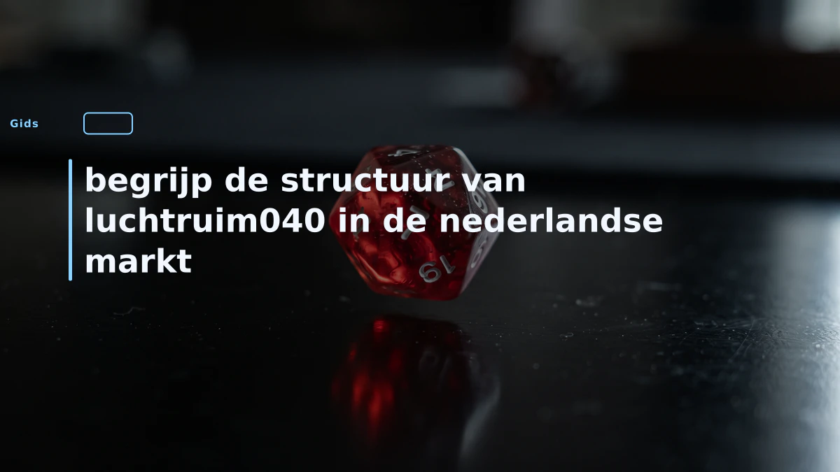 begrijp de structuur van luchtruim040 in de nederlandse markt