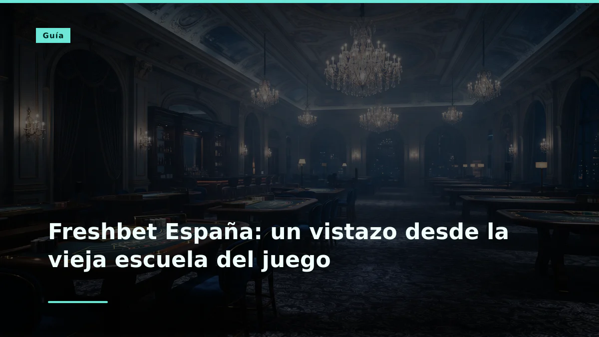 Freshbet España: un vistazo desde la vieja escuela del juego