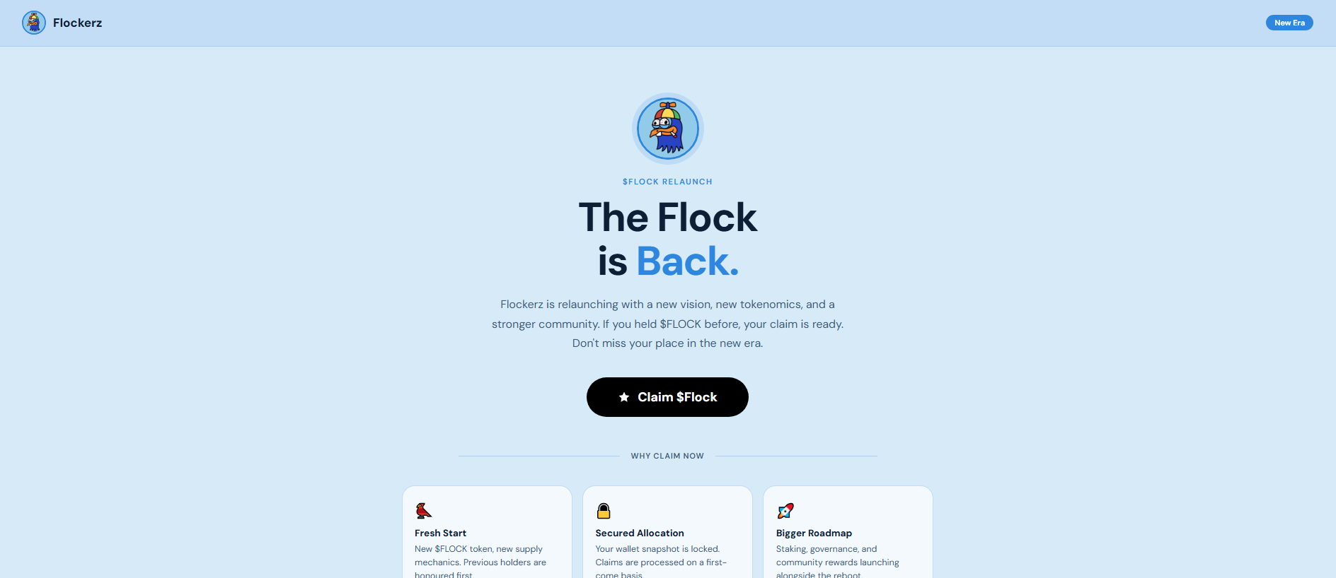 Screenshot of flocktoken.live