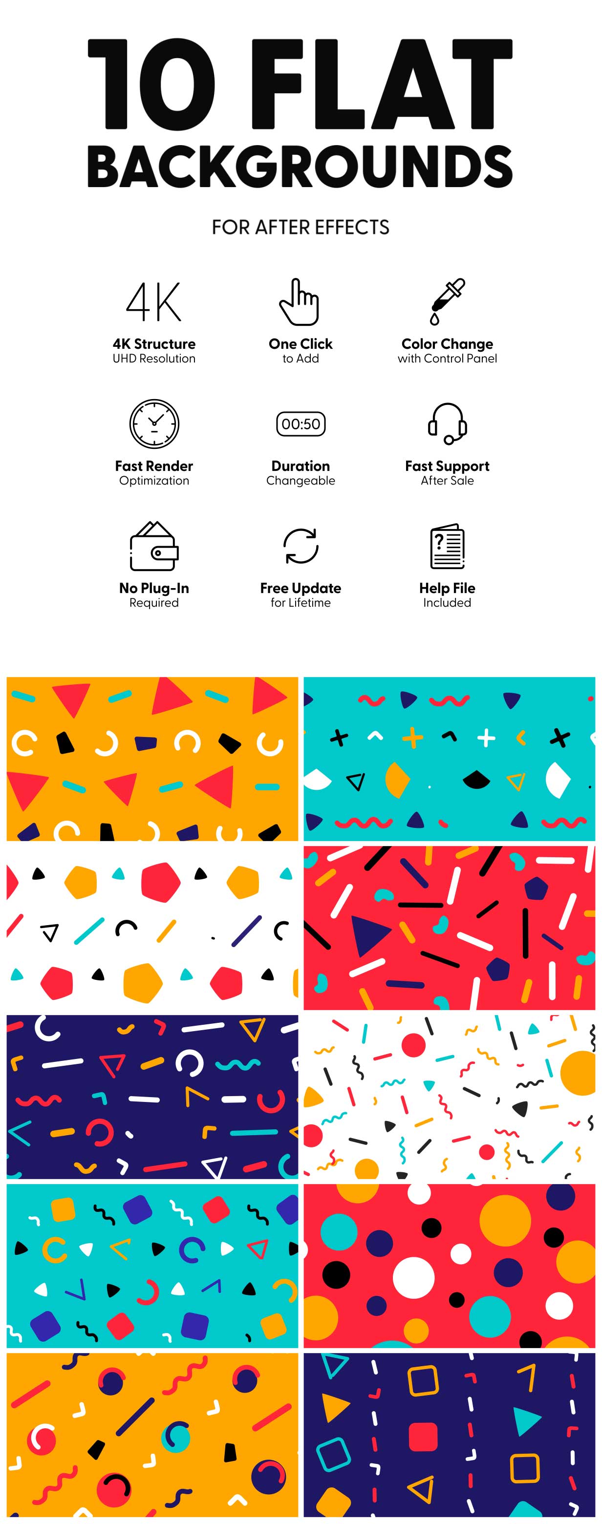 Flat Backgrounds - 2