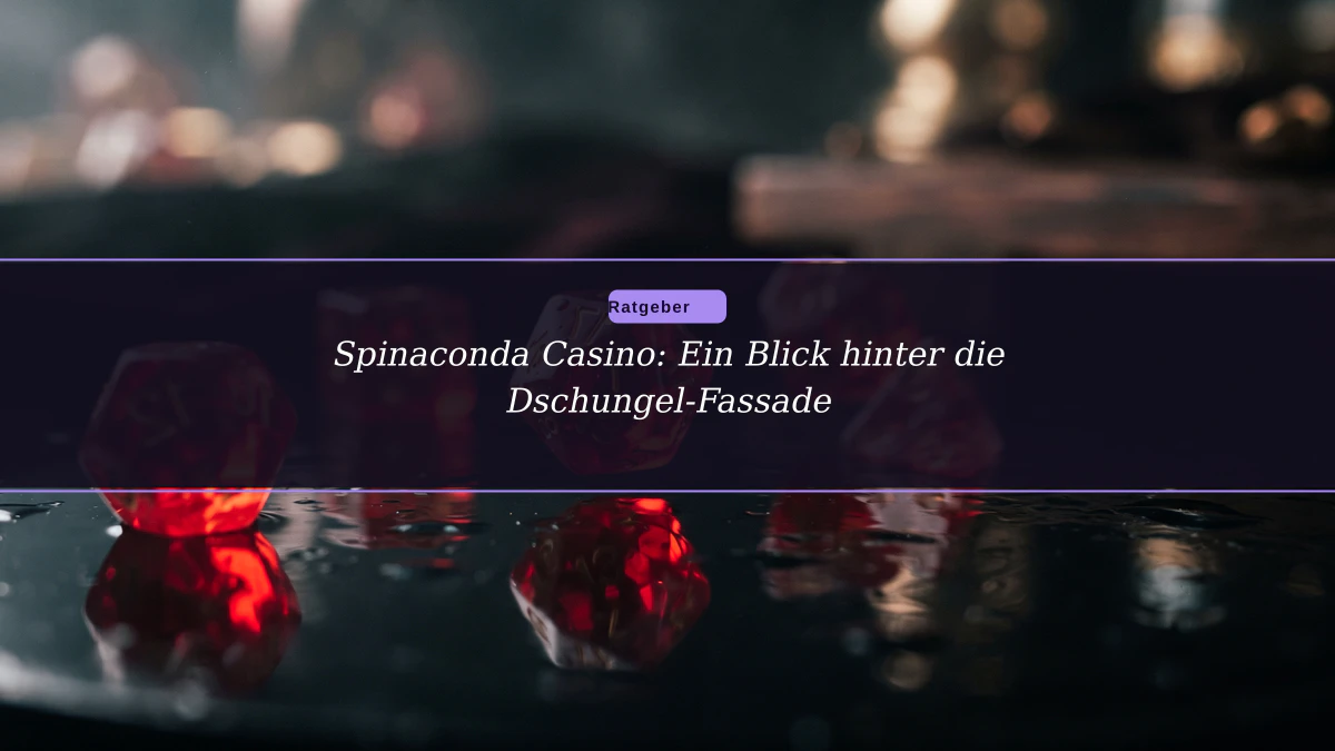 Spinaconda Casino: Ein Blick hinter die Dschungel-Fassade