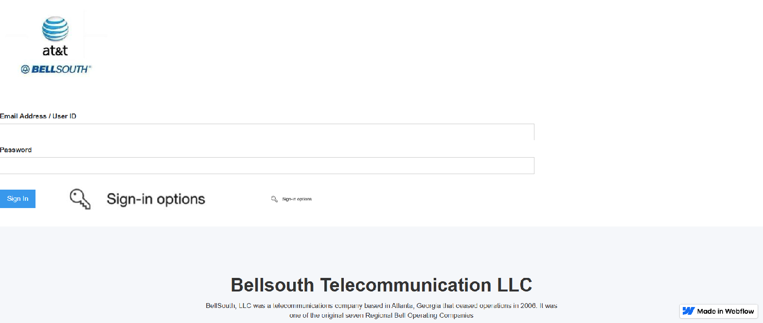 Stored capture of bellsouth-att-signing-e99efa.webflow.io
