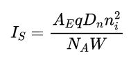 What is the relation between reverse saturation current and leakage ...