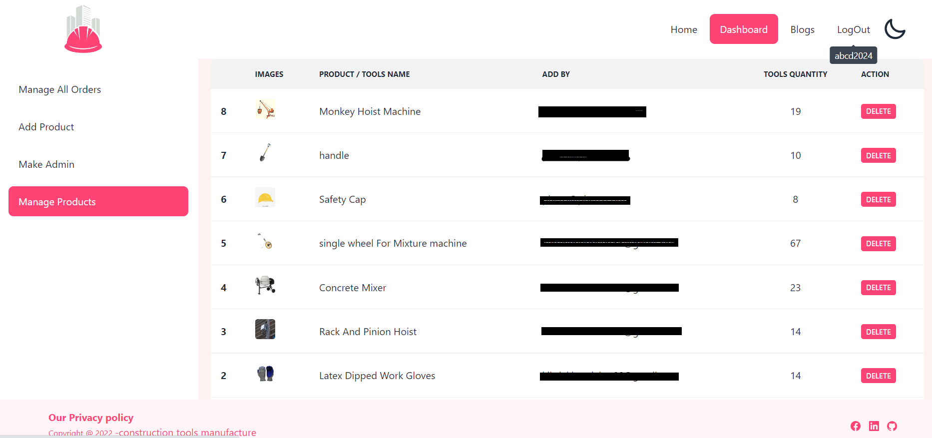 Construction Tools Manufacturer screenshot 4