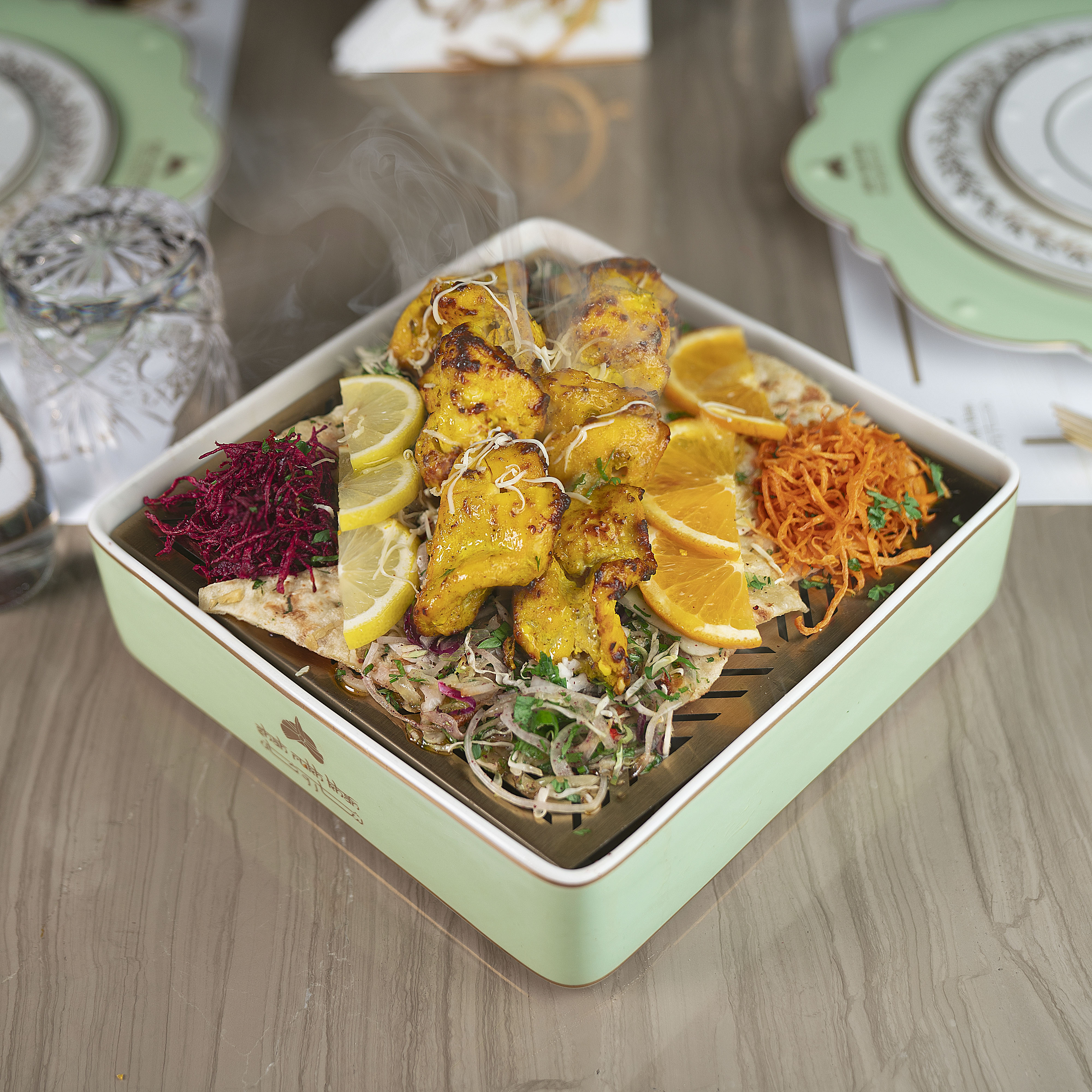 دجاج بالزعفران