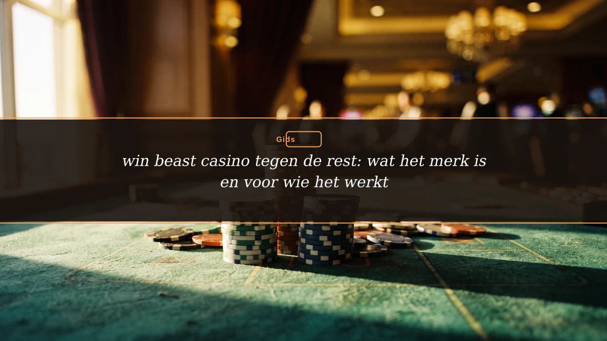 win beast casino tegen de rest: wat het merk is en voor wie het werkt