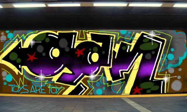 Graffiti artwork by Bab