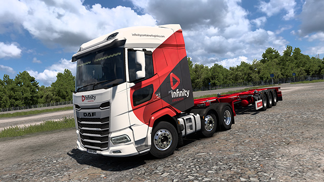 Infinity Logistics - DAF XG & SCS Container Trailer