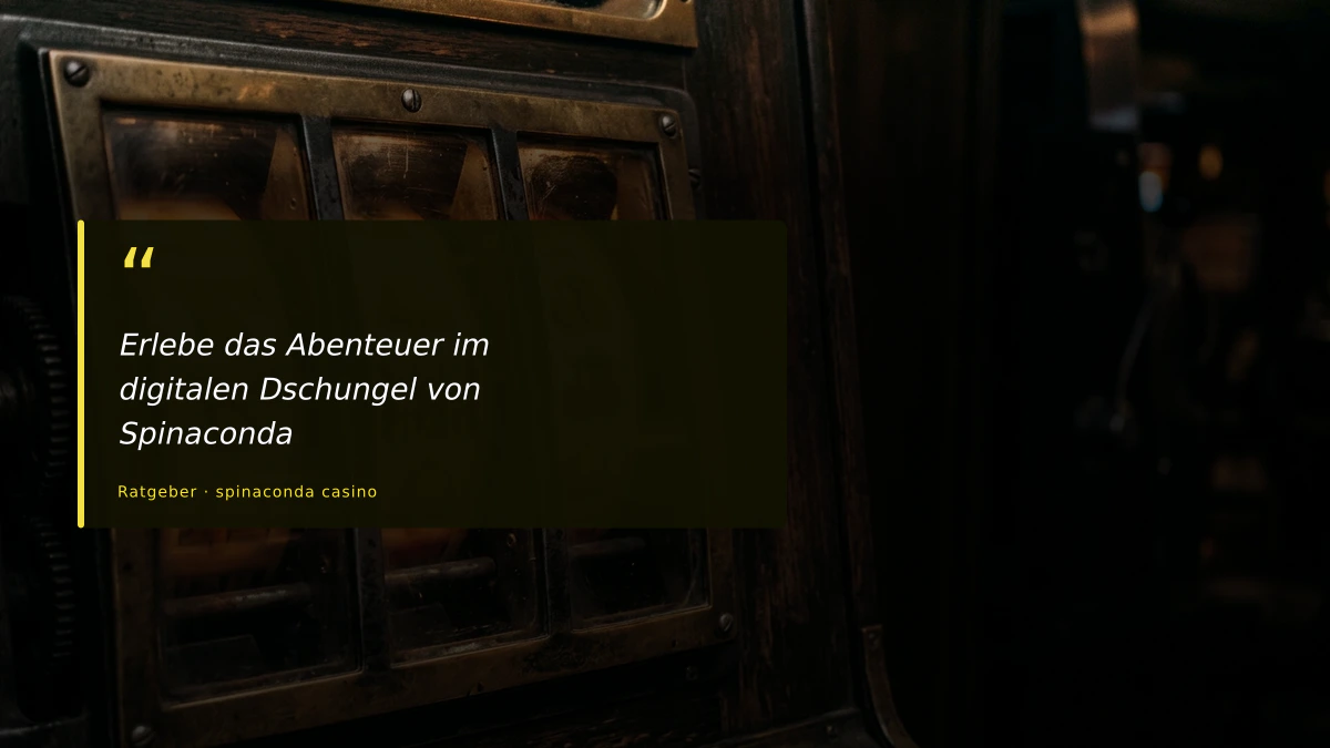 Erlebe das Abenteuer im digitalen Dschungel von Spinaconda