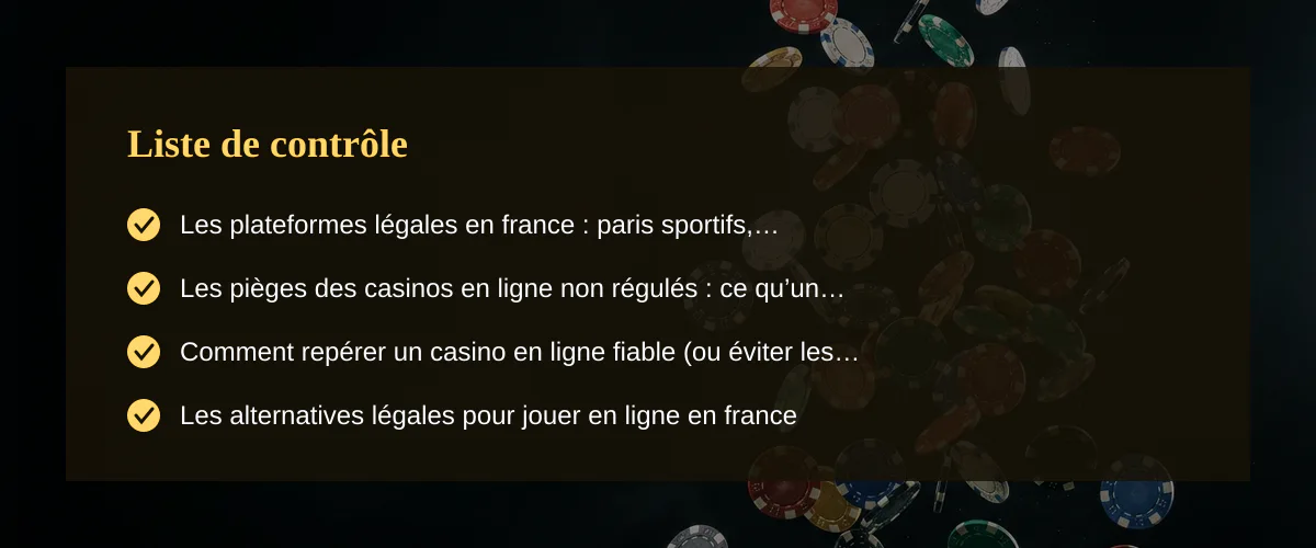 Jouer au casino argent réel en france : ce que j’ai appris en vingt ans de paris — Liste de contrôle