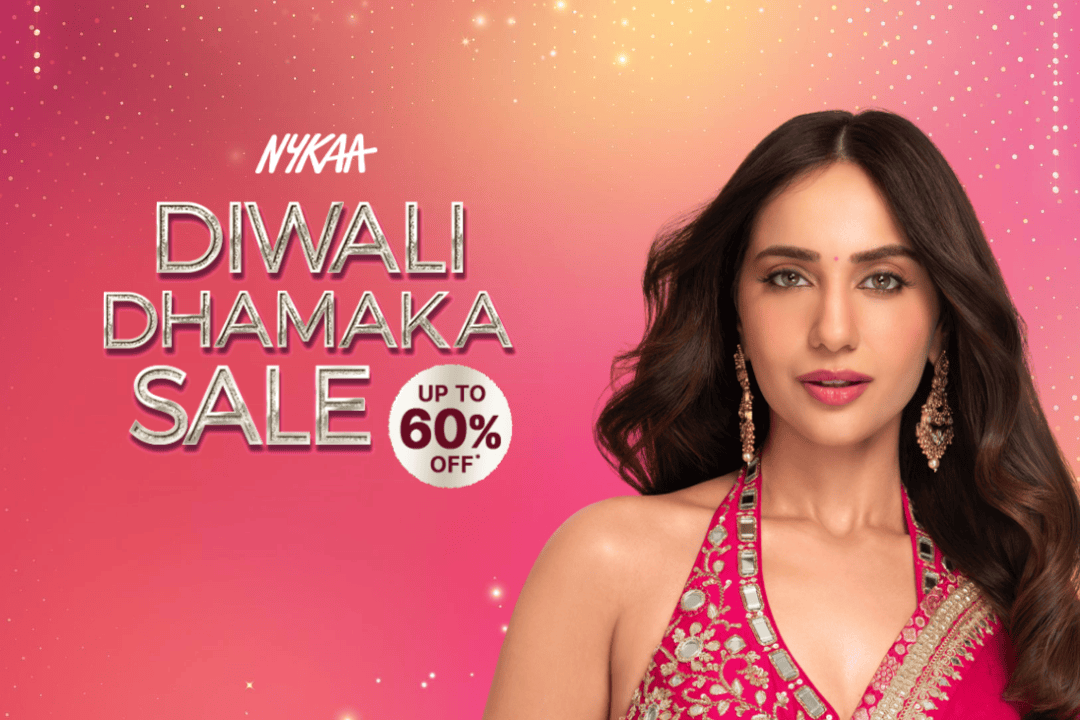 NYKAA DIWALI DHAMAKA SALE UP TO 60% OFF