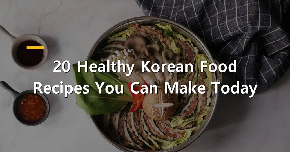Healthy Korean Food Spread